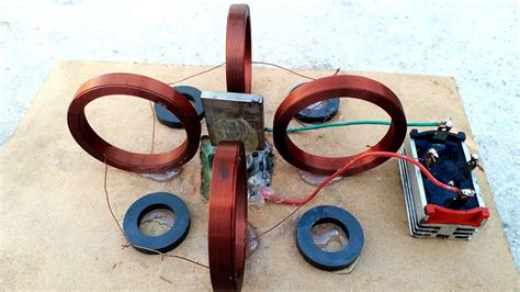Free Energy Generator Using 4 Copper Coil And Neudymium Magnet Activity