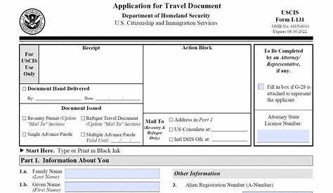 Form I-131 - How To Apply For A Travel Document [2021] | SelfLawyer