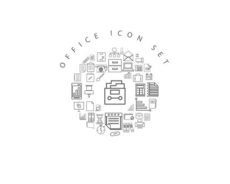 Premium Vector Office Icon Set