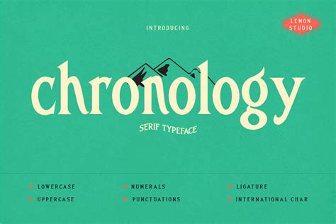 Chronology By Lemon Studio Thehungryjpeg