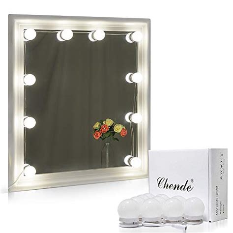 Chende Led Vanity Mirror Lights 1153ft Hollywood Make Up Light For Vanity Stick On 10 Large