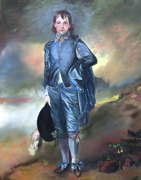 The Blue Boy Painting By Nila Jane Autry Fine Art America
