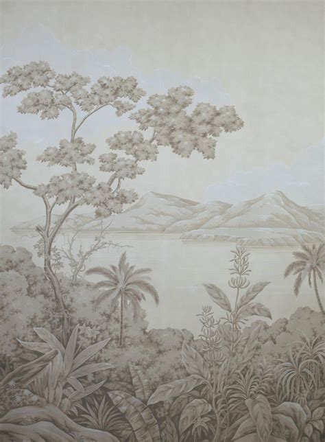 Gracie Gracie Wallpaper Mural Painting Hand Painted Wallpaper