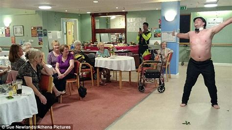 pembrokeshire pensioners in care home hire a birthday stripper daily mail online