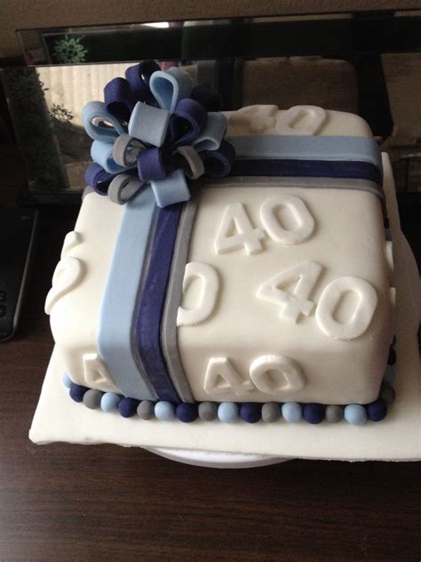 40th Birthday Cake Party Decorating Pinterest Cakes Birthday