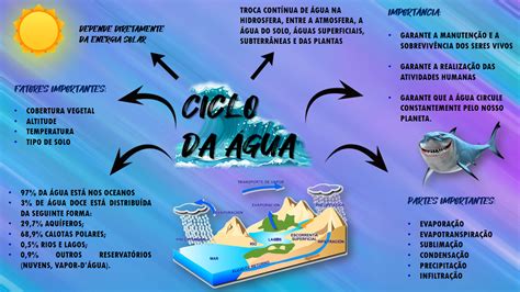 Mapa Mental Do Ciclo Da Água Ciclo Biogeoquímico Ciencias Da Natureza