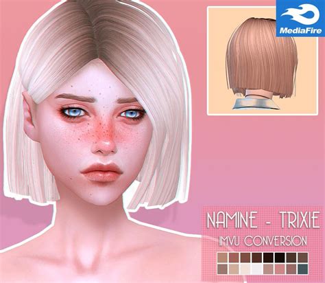 Sims 4 Cc Trixie Hair Mediafire Sims Hair Sims Sims 4 Cc Skin