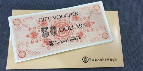 Takashimaya Gift Voucher Tickets Vouchers Vouchers On Carousell