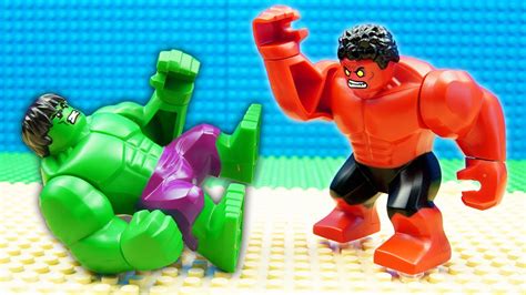 Hulk Vs Red Hulk Marvel Heroes Lego Youtube