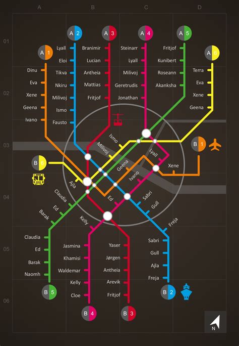 Subway Map Infographic Powerpoint Template