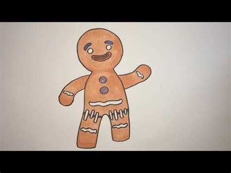 How do you draw a banana? How To Draw Gingy The GingerBread Man From Shrek Step By ...