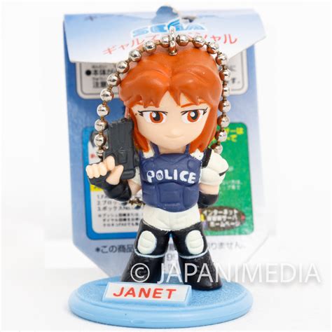 Virtua Cop 2 Janet Marshall Sega Gals Special Figure Ball Chain Japan