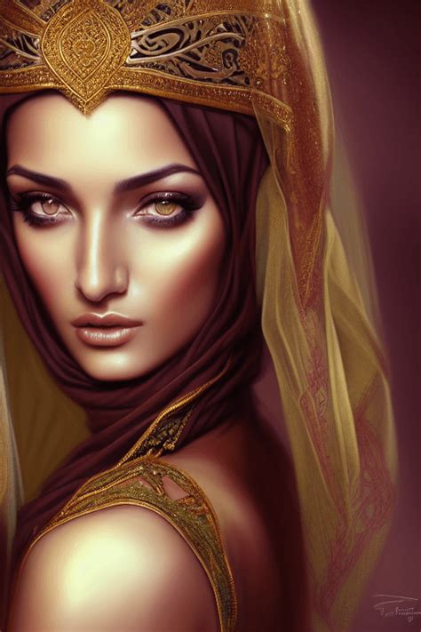 beautiful arabian harem girl graphic · creative fabrica