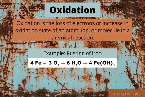 What Is Oxidation Definition And Examples