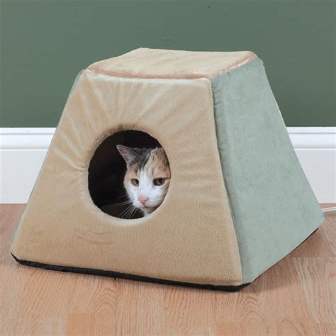 How to sleep + level up without a bed! The Best Heated Cat Bed - Hammacher Schlemmer