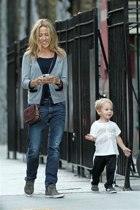 Sheryl Crow And Her Son Levi James Crow Take A Stroll