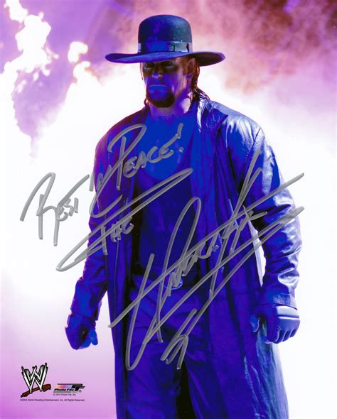 Lot Detail Wwe The Undertaker Signed X Color Photo Beckett Bas Guaranteed
