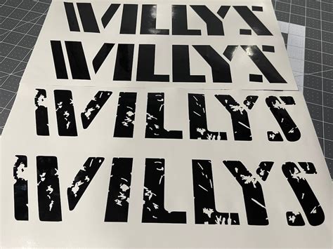 Jeep Decal Willys Die Cut Stickers Decals Hood Decals Etsy