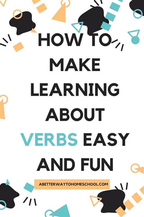24 Fun Verb Crafts And Activities For Teaching Verbs Video Video