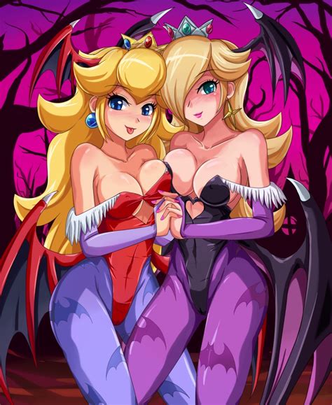 Morrigan Aensland Princess Peach Lilith Aensland And Rosalina Mario