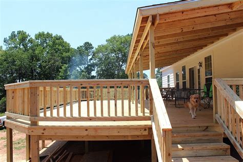 Shingled Roofed Porches Longviewdecks Mobile Home Porches Front