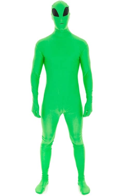 green alien morphsuit uk