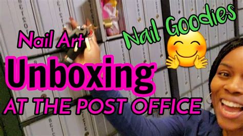 nail goodies unboxing the post office 😂 youtube