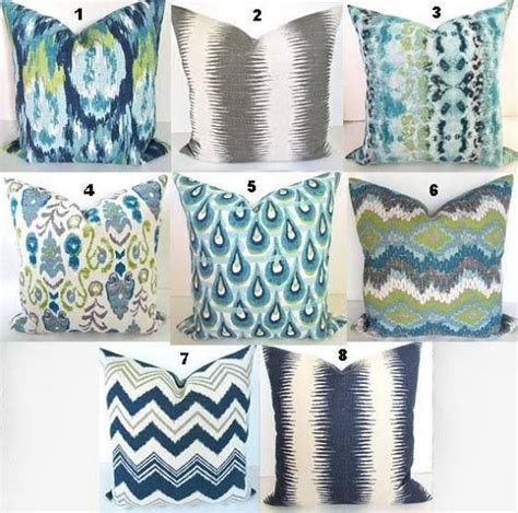 Maybe you would like to learn more about one of these? navy, white and teal decorative pillows | Turquoise throw ...