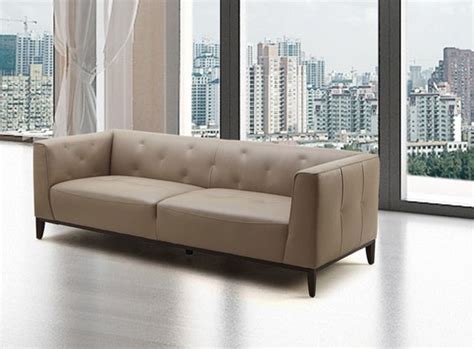 Ultra Contemporary Unique Design Sofa In Reach Tan Leather Shop Modern