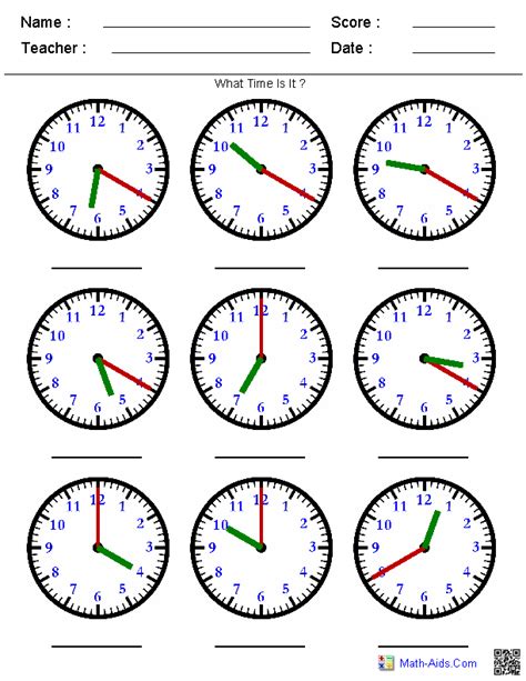 Before you go on to learn how to tell the time, you have one last thing. Time Worksheets | Time Worksheets for Learning to Tell ...
