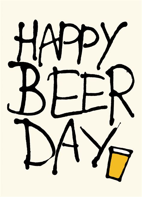 Happy Beer Day Card Scribbler
