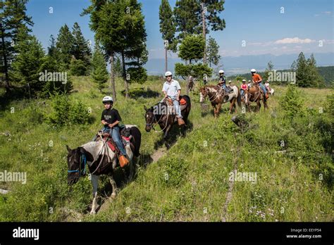 Guests Go For A Ride At Artemis Acres Guest Ranch In Kalispell Montana