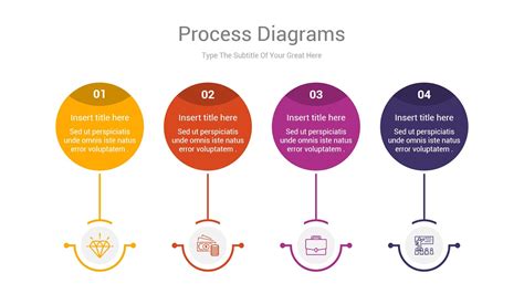 Process Flow Diagram Powerpoint Template Is An Impressive Chart