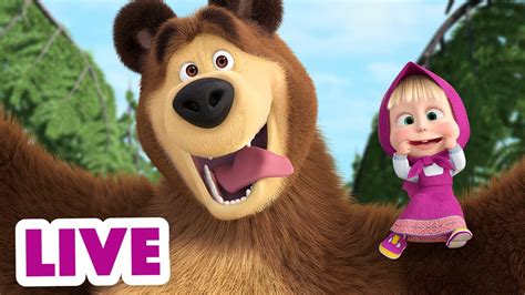 🔴 Live Masha E Orso 👱‍♀️🐻 Buona Risata 🐸💖 Cartoni Animati Per Bambini Youtube