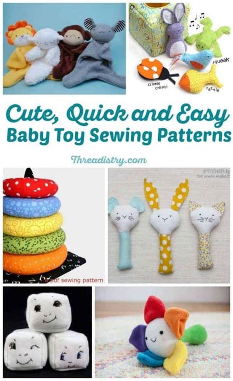 Cute And Quick Easy Baby Toy Sewing Patterns