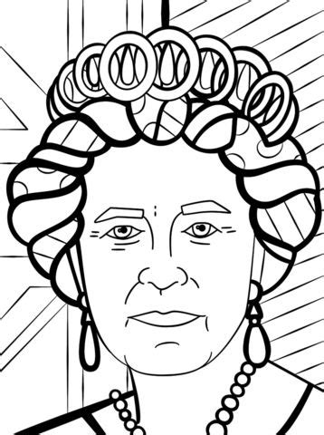 Hellokids members love this queen elizabeth ii coloring page. Queen Elizabeth by Romero Britto coloring page from Romero ...