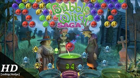 Bubble Witch Saga Android Gameplay 1080p60fps Youtube
