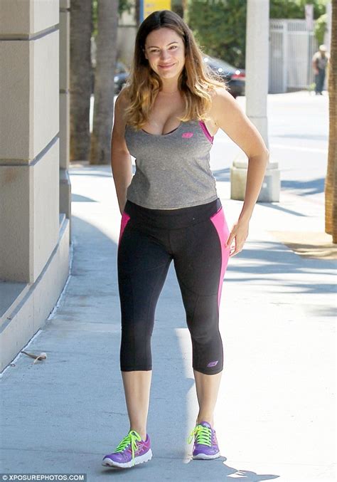 Kelly Brook In Tights And Sport Bra