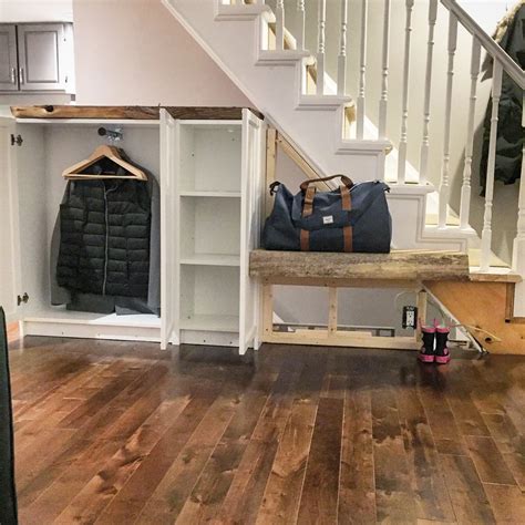 Billy Bookcase Ikea Hack Front Hall Closet With Live Edge Wood Under