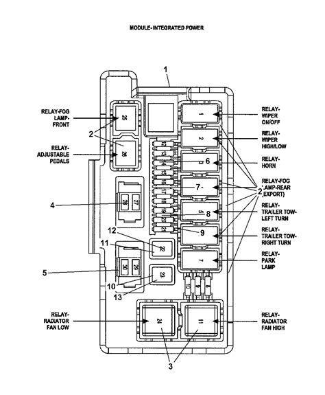 Select wiring diagram to view: 56006709 - Genuine Jeep RELAY-MINI