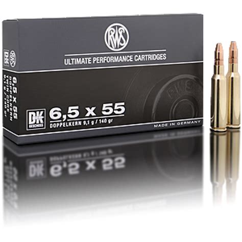 ⊶ Rws Dk Rifle Cartridges Cal 65x55 91g140gr ≫ Best Prices