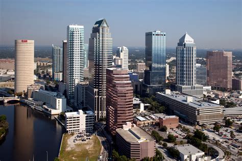 Aerial Of The Tampa Florida Skyline