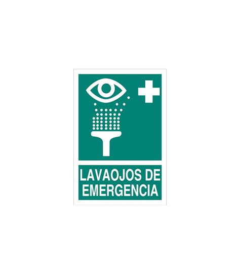 Señal de evacuación pictorama y texto Lavaojos de Emergencia comprar online