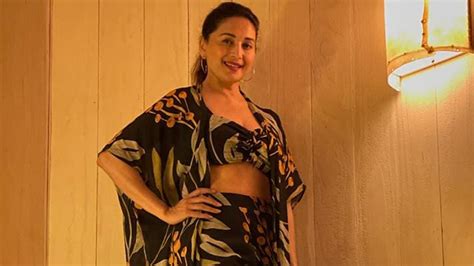 Madhuri Dixit Nene Picked A Sexy Floral Bralette Palazzos Set For Her