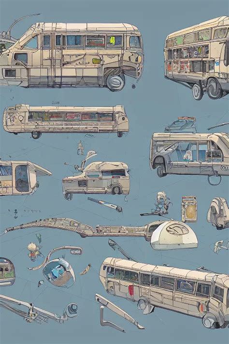Orthographic View Scifi Bus Designs Details Stable Diffusion Openart