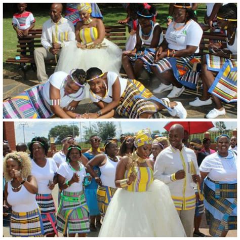 Clipkulture Bride Groom And Maidens In Venda Traditional Wedding Attire