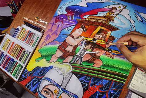 Poster Making Piece For Buwan Ng Wika Using Crayola Alagad Ng Sining