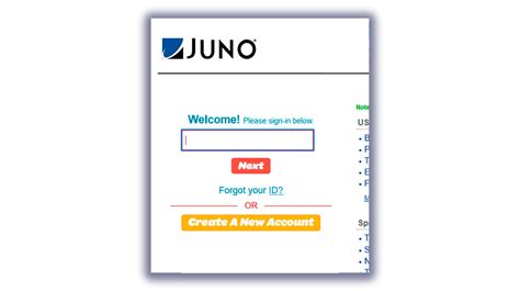 Juno Email Sign In On The Web Login