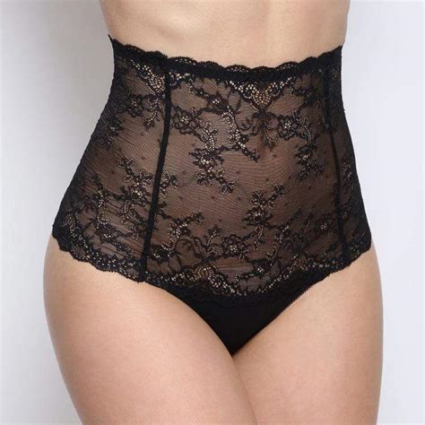 Sheer Lace Ultra High Waist Brief Panty Orhideja Lingerie Lavinia Lingerie