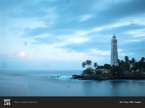 Dondra Lighthouse At Twilight South Coast Sri Lanka Asia Stock Photo